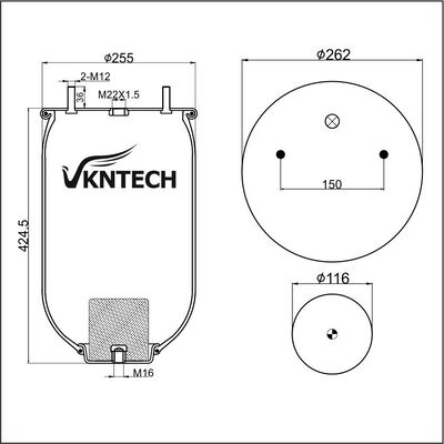 ΑΕΡΙΚΗ ΠΕΡΙΛΗΣΗ ΕΠΙΚΑΤΗΣΗΣ SAF 2618V 3.229.0029.00 Contitech 4022NP02 Firestone W01-M58-0756 1T17BS-6 Goodyear 1R11-709 Phoenix 1DK22E9 ((NP) Αντικατάσταση από VKNTECH 1K0756 Χωρίς έμβολο