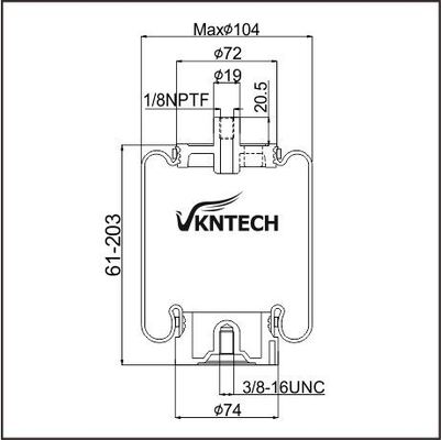 CABIN AIR SPRING NAVISTAR LINK LTD 1102-0026(NAV.) Firestone W02-358-7079 ΑΝΤΙΚΑΤΑΣΤΑΘΗΚΕ ΑΠΟ VKNTECH 1S7079