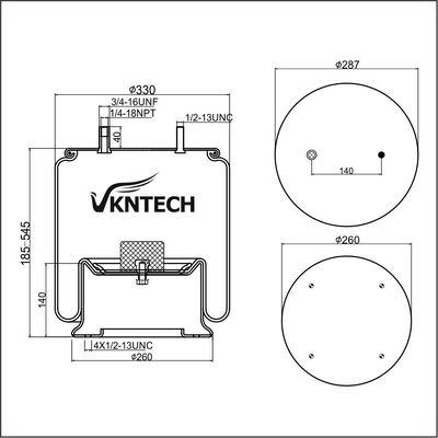 ΕΛΑΣΤΙΚΟ ΑΕΡΟΣ ΦΟΡΤΗΓΟΥ HENDRICKSON B-3144 NAVISTAR 554773C1 NEWAY 90557010 Contitech 4810NP03 2st 11 10.5-17 A 317 Firestone W01-358-9121 1T19L-7/F-7 αντικαθίσταται από VKNTECH 1K9121