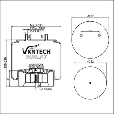 ΠΑΡΑΜΑΤΙΚΗ ΑΕΡΙΚΗ ΠΡΟΣΥΡΙΚΗ HENDRICKSON S25873 Contitech 11 10.5F-17P745 Firestone W01-358-8774 1T19F-7/L-7 Goodyear 1R14-172 565-28-3-042 αντικαταστάθηκε από VKNTECH 1K8774